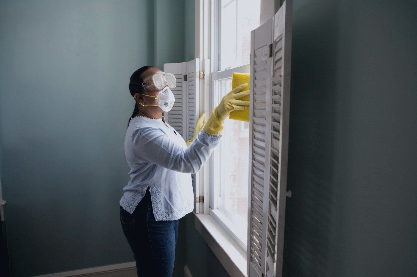 Home maintenance tools suggesting careful dryer vent care